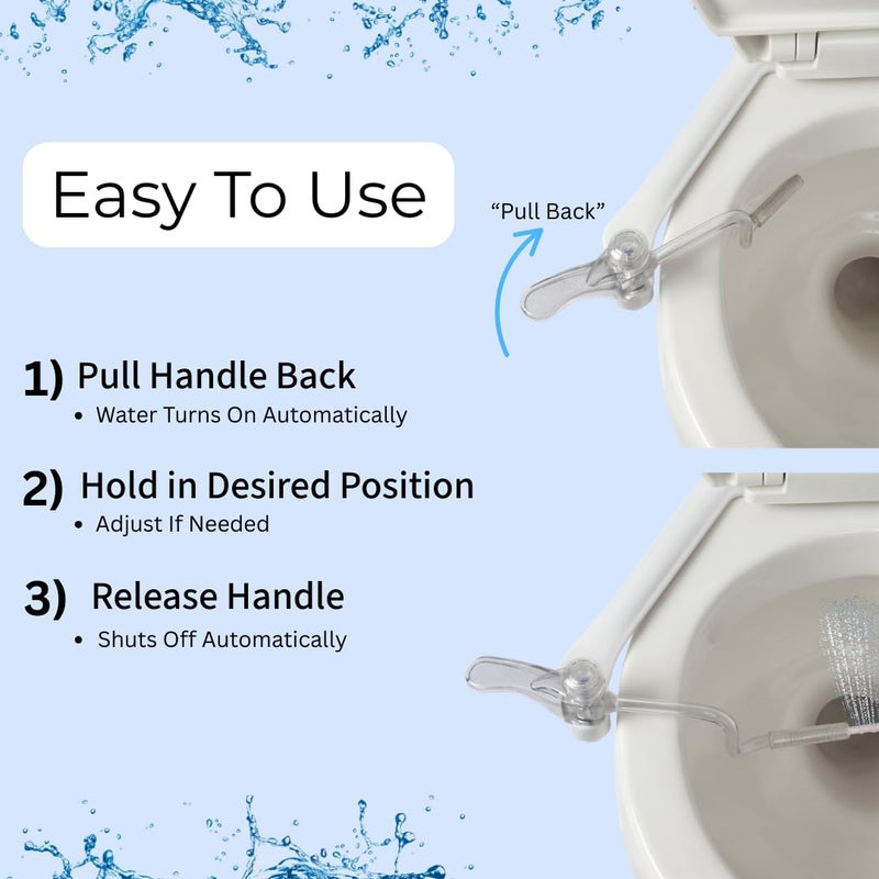 Biffy The BIFFY Classic Bidet Attachment- Physician Designed & Clinically Tested, Self-Cleaning, 8-Stream Spray with Adjustable Pressure and Pattern, Non-Electric, Assembled in USA - Image 2
